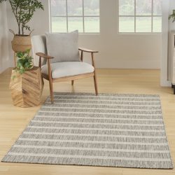 Nourison Positano POS03 Grey Ivory Area Rug