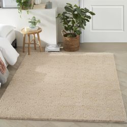 Nourison Cozy Shimmer CSH01 Beige Gold Area Rug