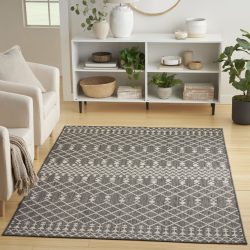 Nourison Positano POS02 Charcoal Area Rug