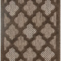 Alternative view of Nourison Easy Care NES01 Brown Area Rug