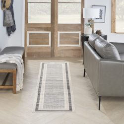 Nourison Serenity Home SRH07 Grey Ivory Area Rug