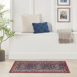 Nourison Fulton FUL04 Red Area Rug