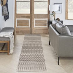 Nourison Nourison Washables NWB12 Cream Black Area Rug
