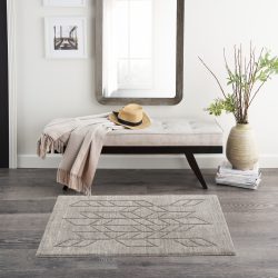 Nourison Alessia ALE01 Grey Area Rug