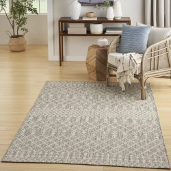 Nourison Positano POS02 Light Grey Area Rug