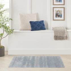 Nourison Astra Machine Washable ASW10 Blue Area Rug