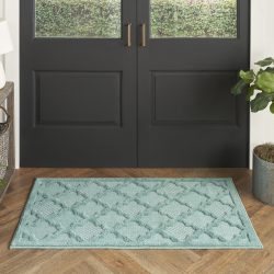Nourison Easy Care NES01 Aqua Area Rug