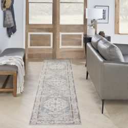 Nourison Astra Machine Washable ASW11 Light Blue Area Rug