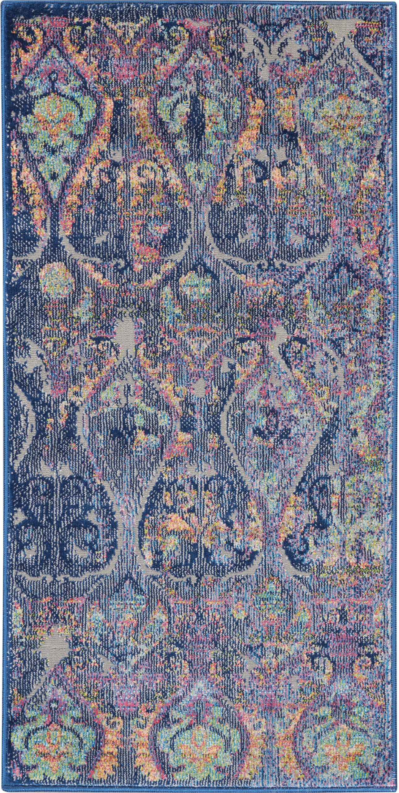 Nourison Ankara Global ANR08 Navy Area Rug - Image 2
