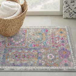 Nourison Passion PSN37 Grey Area Rug