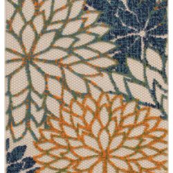 Alternative view of Nourison Aloha ALH05 Blue Green Area Rug