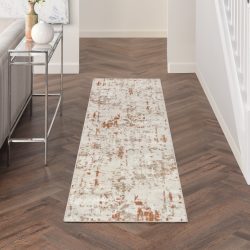 Nourison Quarry QUA01 Ivory Rust Area Rug