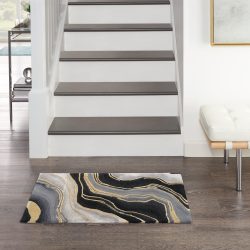 Nourison Prismatic PRS31 Charcoal Grey Area Rug