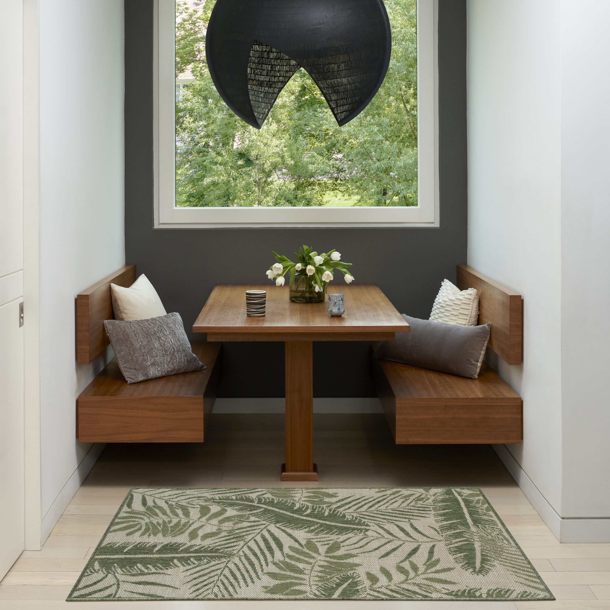Nourison Garden Oasis GOA02 Ivory Green Area Rug