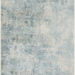 Alternative view of Nourison Astra Machine Washable ASW07 Blue Ivory Area Rug