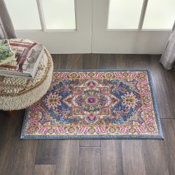 Nourison Passion PSN20 Teal Multicolor Area Rug