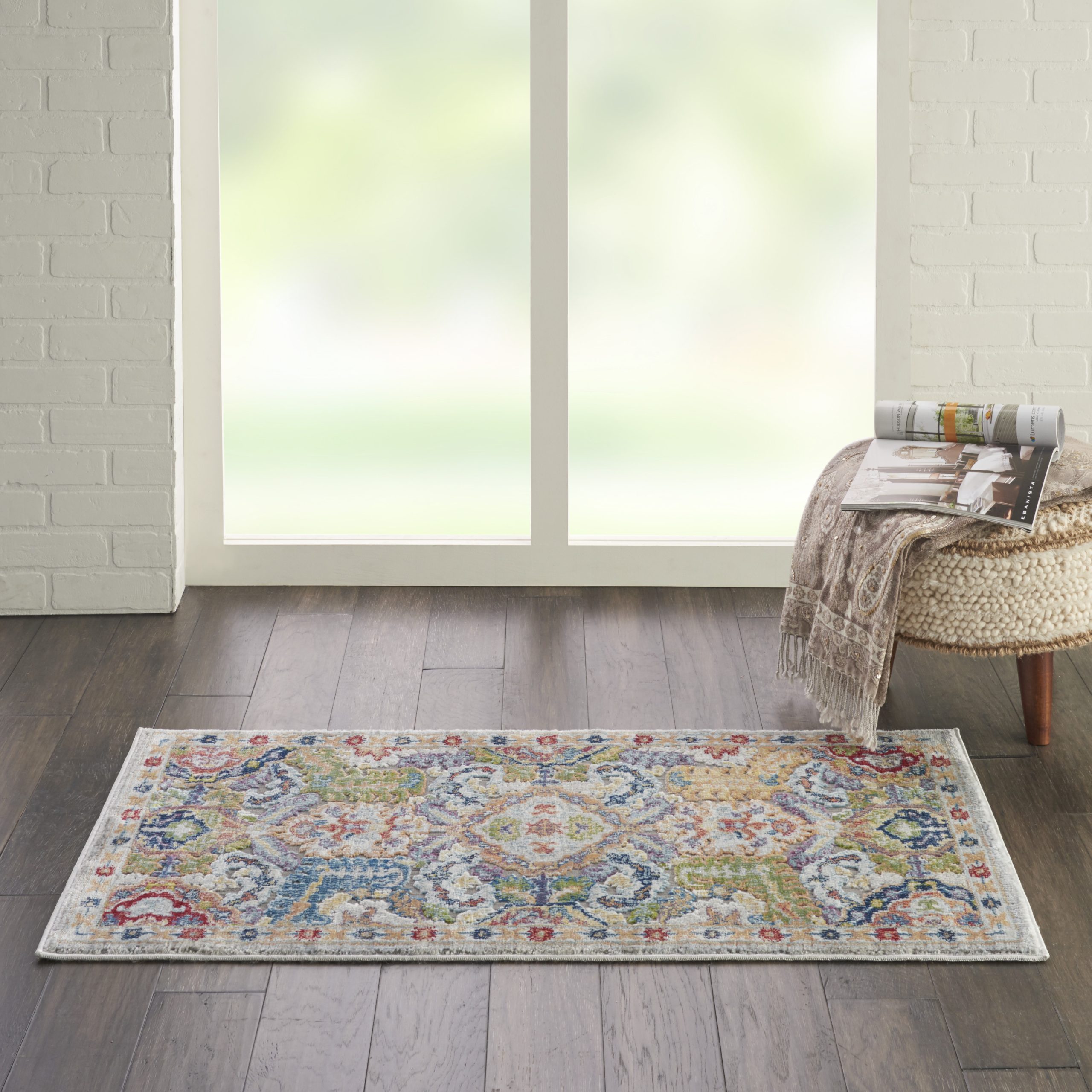 Nourison Ankara Global ANR12 Grey Area Rug