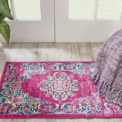 Nourison Passion PSN03 Fuchsia Area Rug