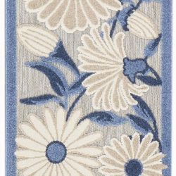 Alternative view of Nourison Aloha ALH33 Blue Grey Area Rug