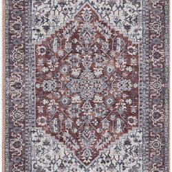Alternative view of Nicole Curtis Machine Washable Series 1 SR104 Brick Ivory Area Rug