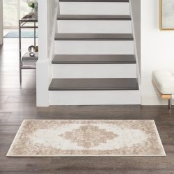 Nourison Grafix GRF14 Ivory Beige Area Rug