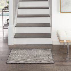 Nourison Courtyard COU01 Ivory Charcoal Area Rug