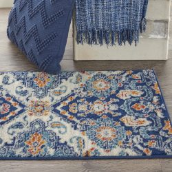 Nourison Passion PSN31 Blue Multicolor Area Rug