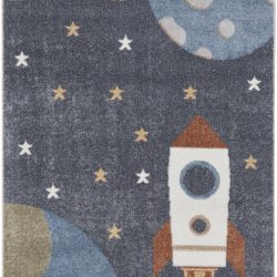 Alternative view of Nourison Astra Machine Washable ASW06 Sky Blue Area Rug