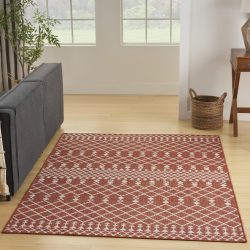 Nourison Positano POS02 Terracotta Area Rug