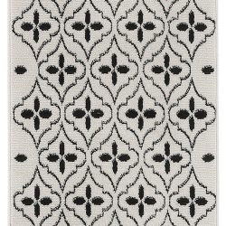 Alternative view of Nourison Nourison Essentials NRE04 Ivory Black Area Rug