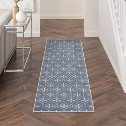 Nourison Nourison Essentials NRE04 Blue Ivory Area Rug