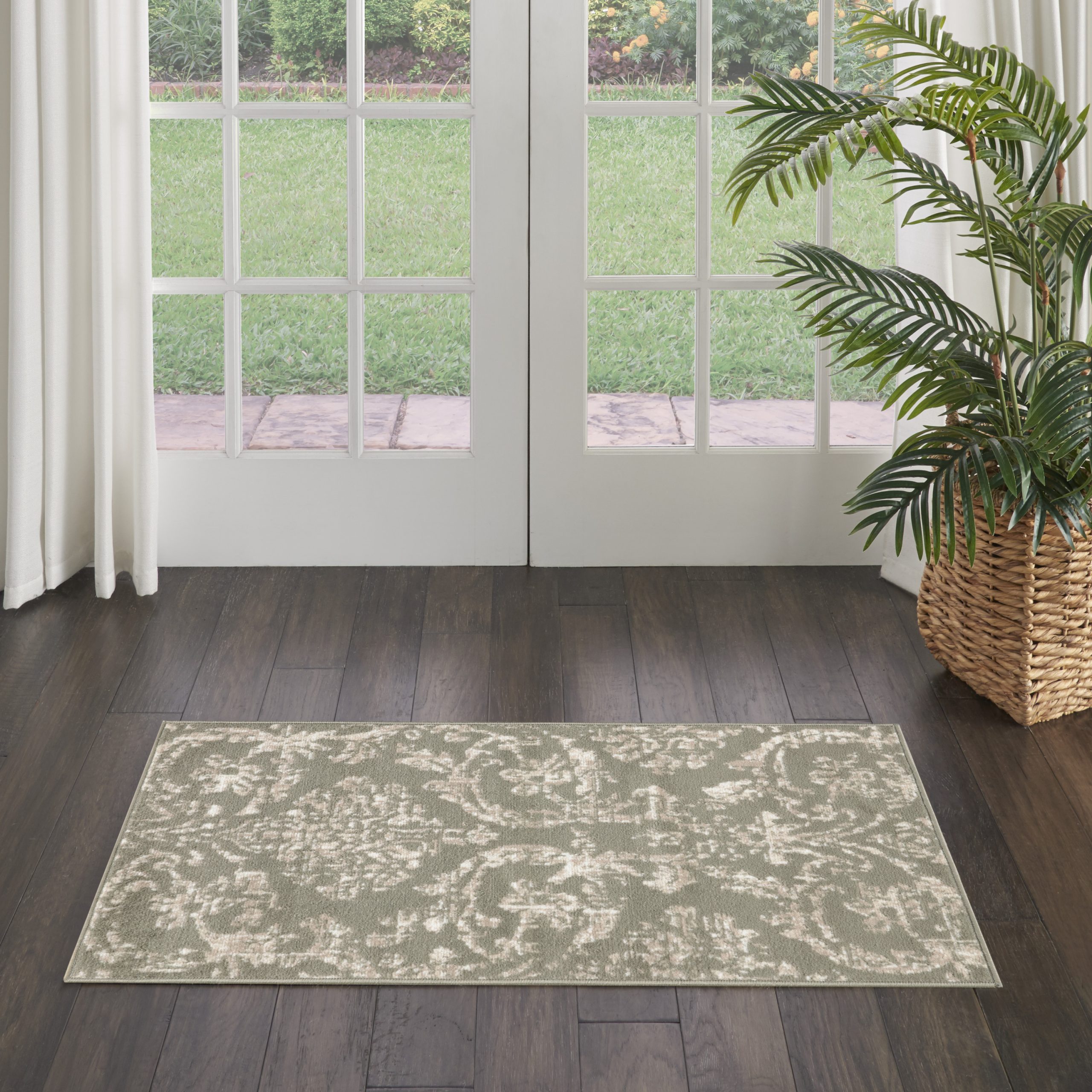 Nourison Jubilant JUB09 Olive Area Rug