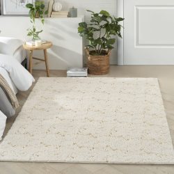 Nourison Cozy Shimmer CSH01 Ivory Gold Area Rug