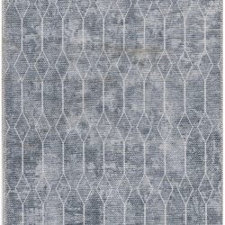 Alternative view of Nicole Curtis Machine Washable Series 1 SR107 Blue Grey Area Rug