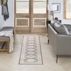 Nourison Serenity Home SRH01 Ivory Blue Area Rug