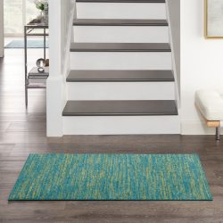 Nourison Nourison Essentials NRE01 Blue Green Area Rug