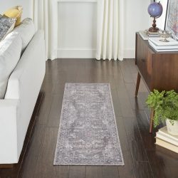 Nicole Curtis Machine Washable Series 1 SR101 Grey Area Rug
