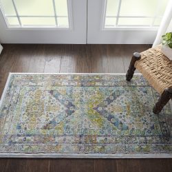 Nourison Ankara Global ANR07 Blue Area Rug