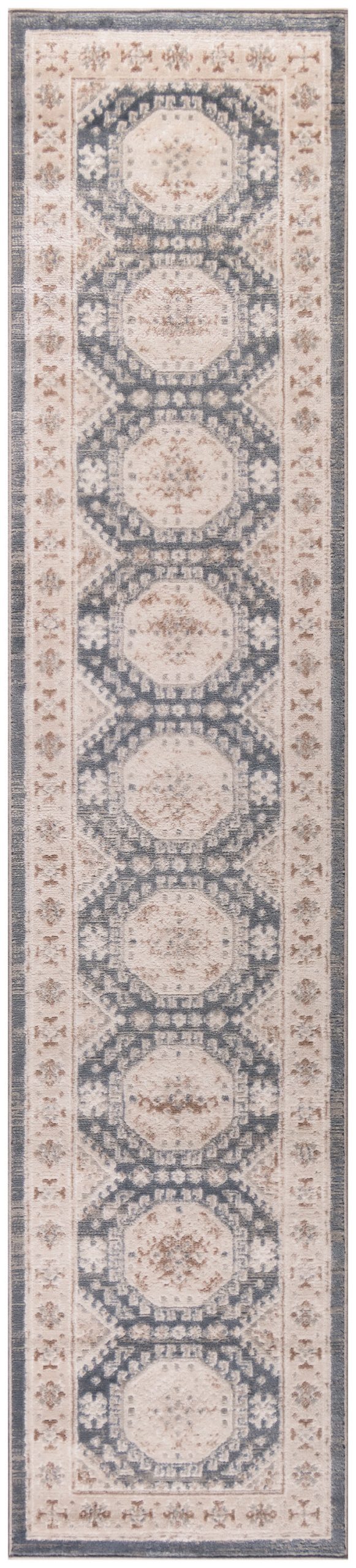 Nourison Serenity Home SRH01 Ivory Blue Area Rug - Image 2