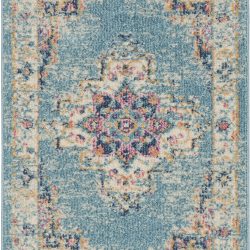 Alternative view of Nourison Passion PSN03 Light Blue Area Rug