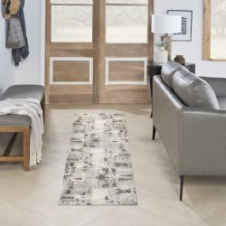 Nourison Serenity Home SRH06 Ivory Grey Area Rug