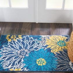 Nourison Passion PSN17 Blue Area Rug