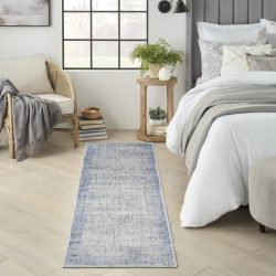 Nourison Abstract Hues ABH02 Blue Grey Area Rug