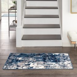 Nourison Grafix GRF38 Navy Blue Area Rug