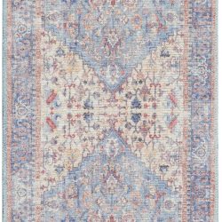 Alternative view of Nicole Curtis Machine Washable Series 1 SR104 Blue Multicolor Area Rug
