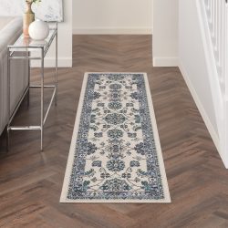 Nourison Nourison Essentials NRE05 Ivory Blue Area Rug