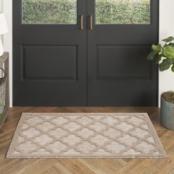 Nourison Easy Care NES01 Natural Beige Area Rug