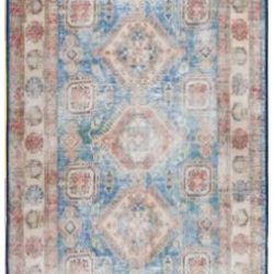 Alternative view of Nourison Fulton FUL08 Blue Ivory Area Rug