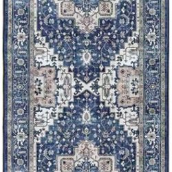 Alternative view of Nourison Fulton FUL10 Navy Ivory Area Rug