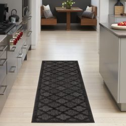 Nourison Easy Care NES01 Charcoal Black Area Rug